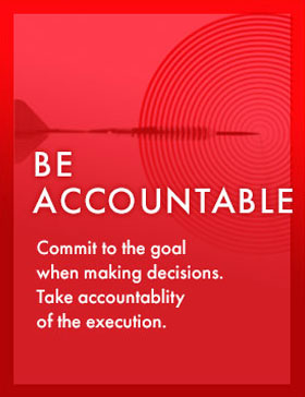 Be accountable