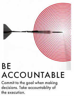 Be accountable