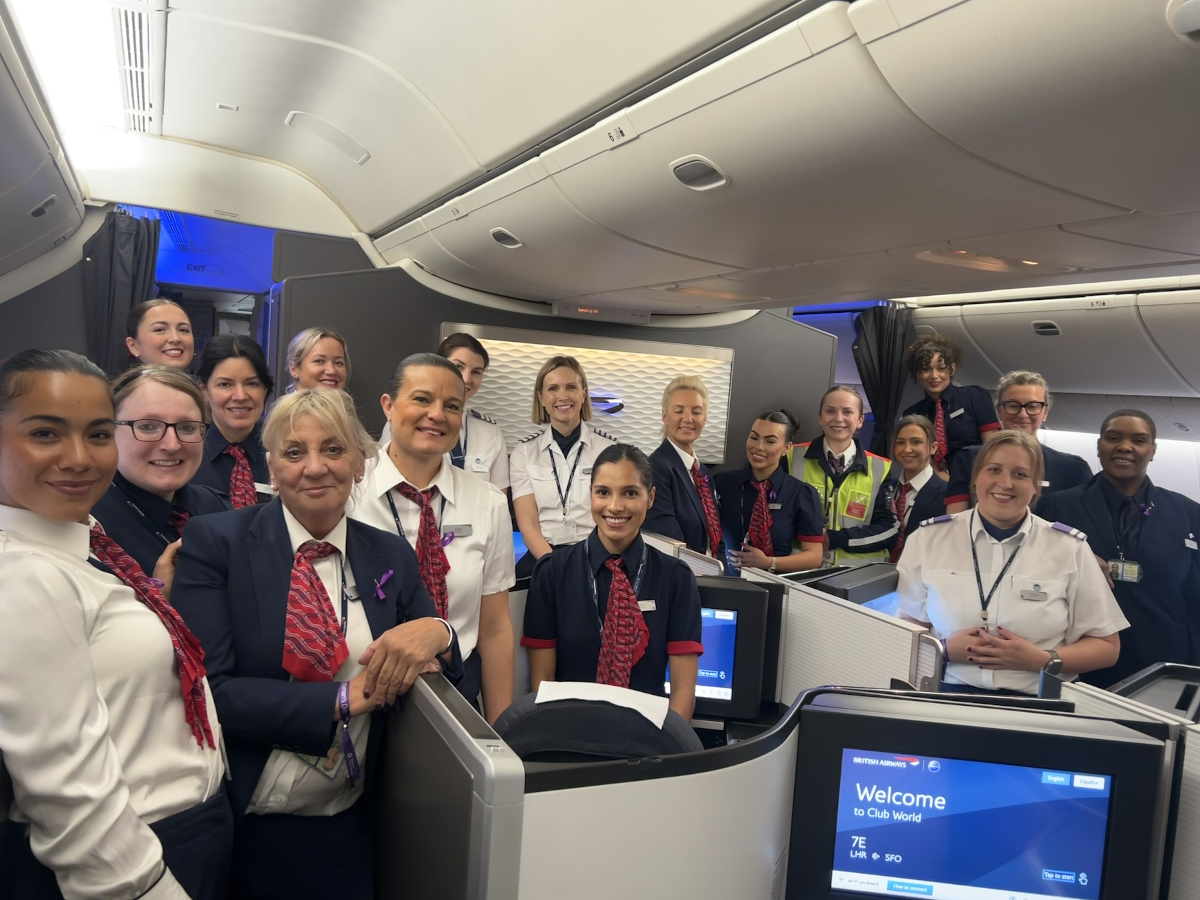 All female British Airways flight crew for International Womens Day 2026