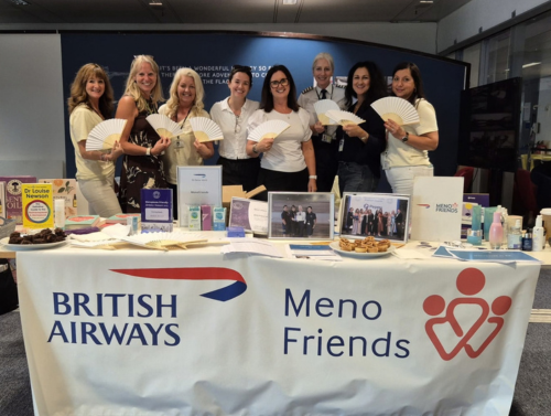 Menofriends stall at British Airways