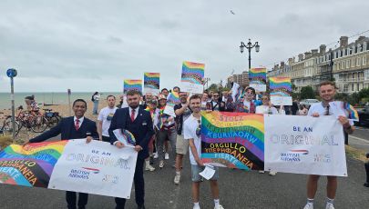 Pride parade beach