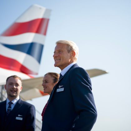 Senior Cabin Crew in uniform