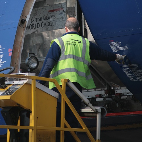 british airways world cargo courier