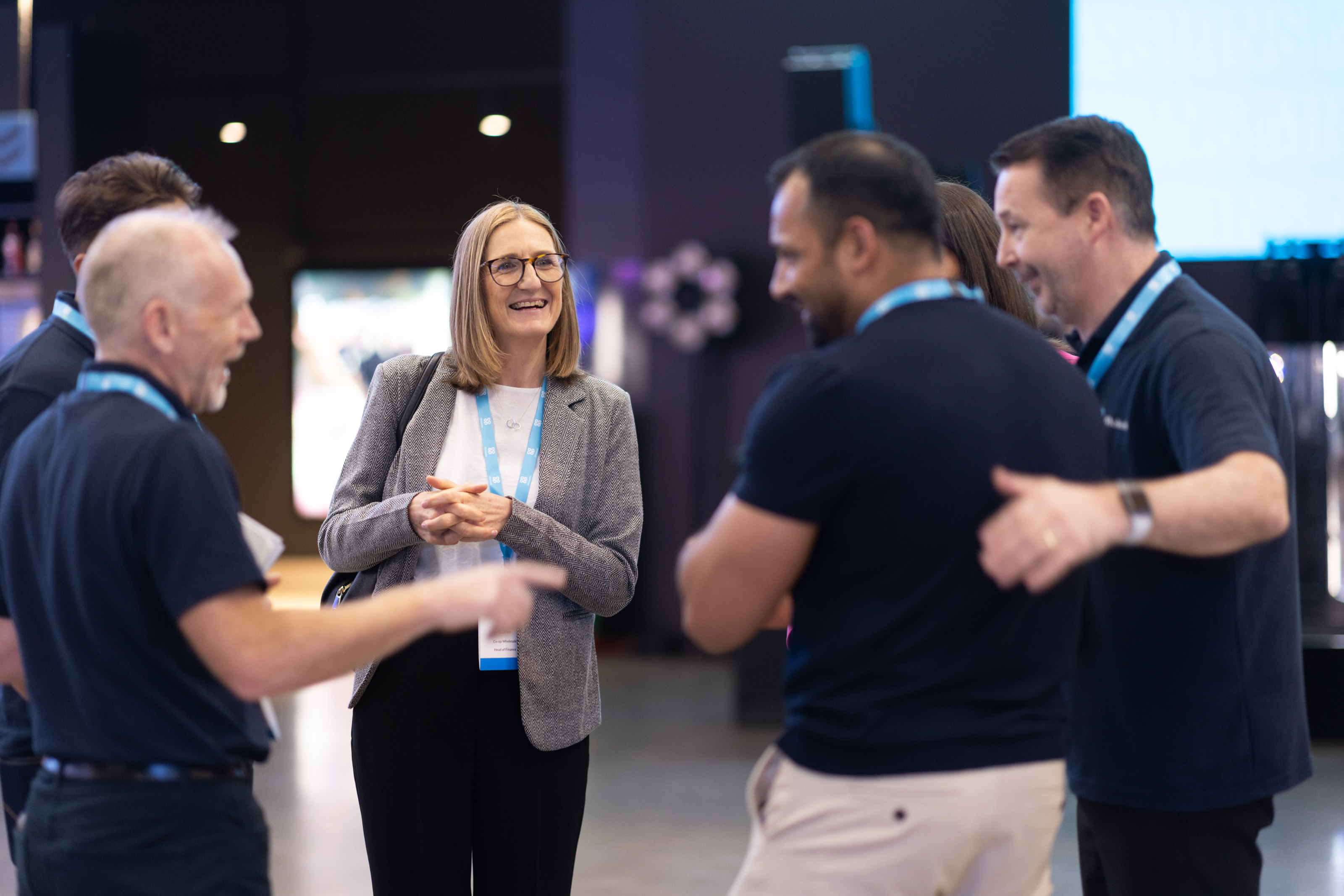 Wholesale colleagues talking in a group