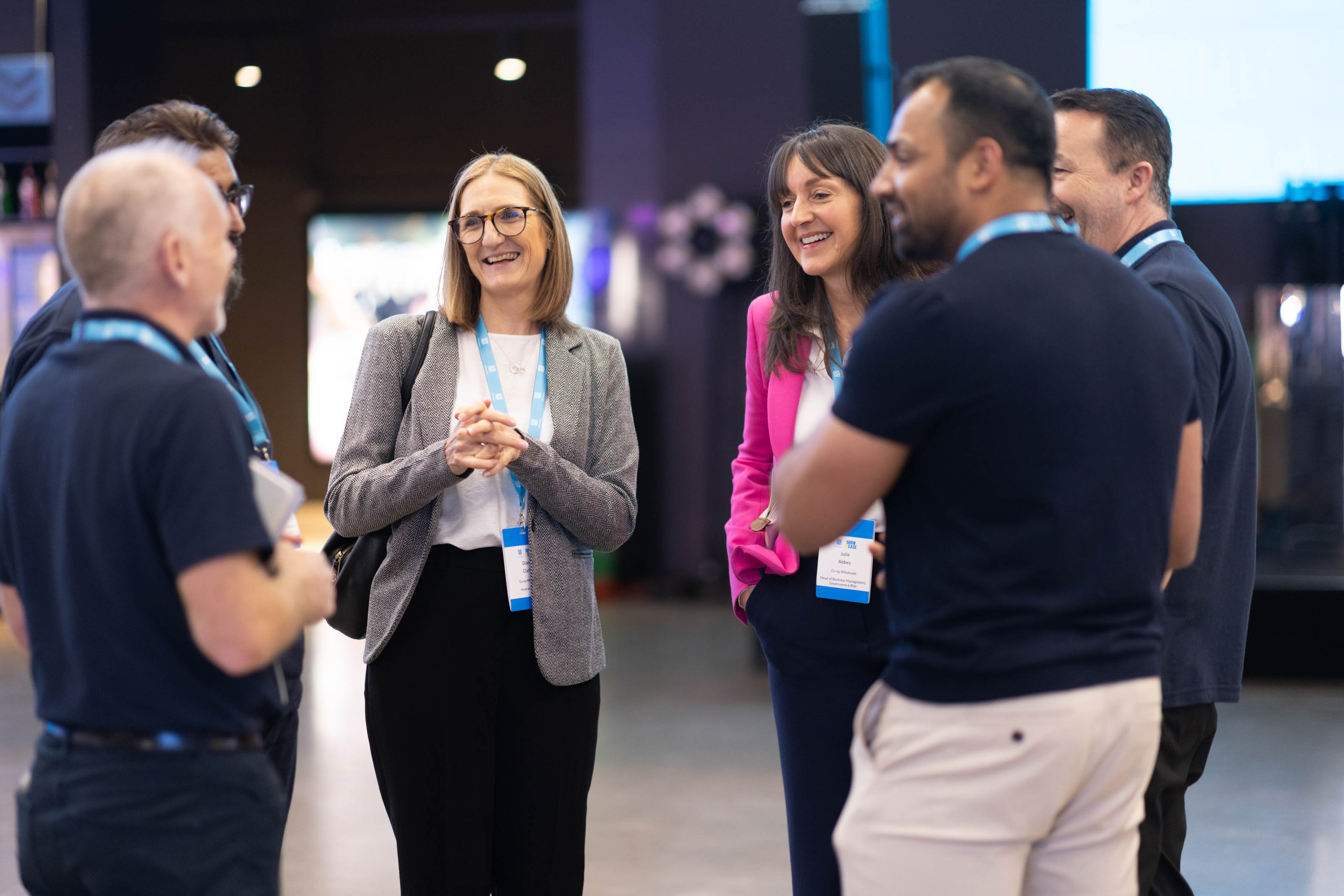 A handful of Wholesale colleagues talking to eachother