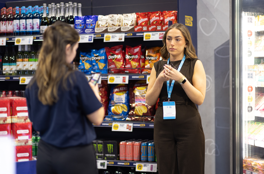 Customer experience colleague working at a Co-op Wholesale event