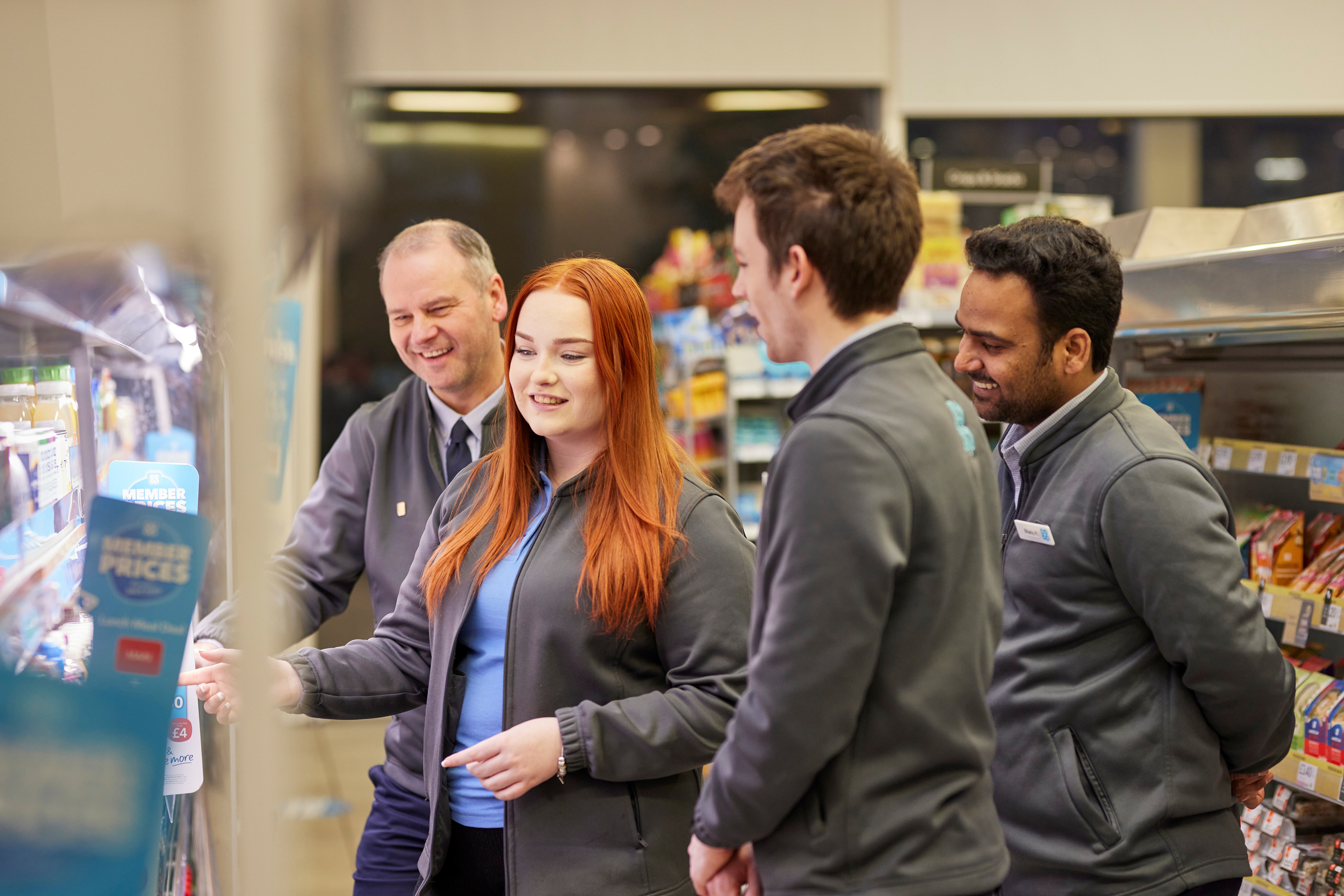 Team of store colleagues