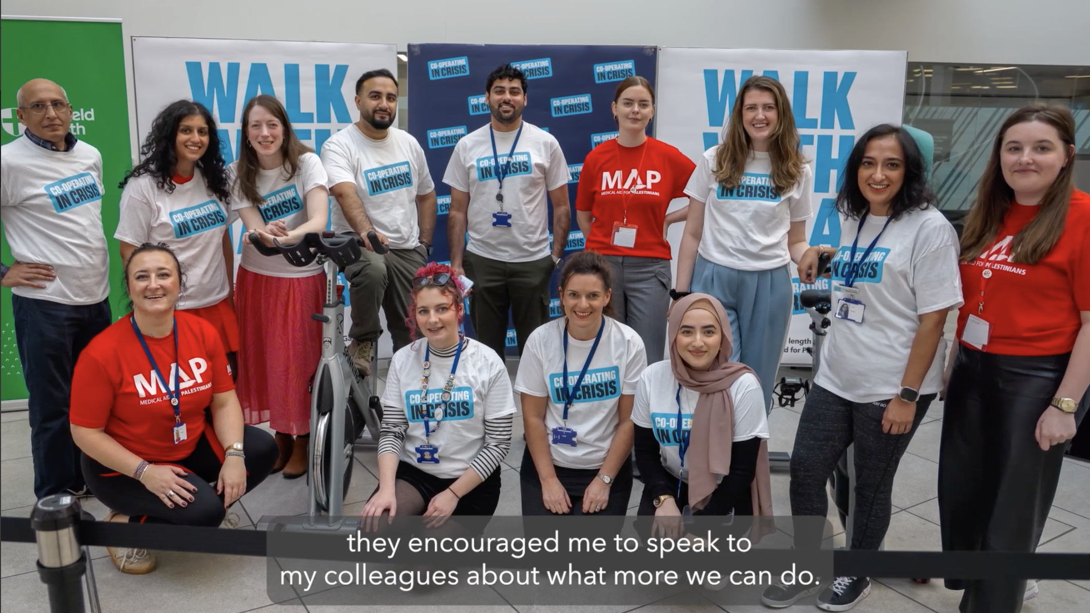 Faria, Co-op employee, introducing herself