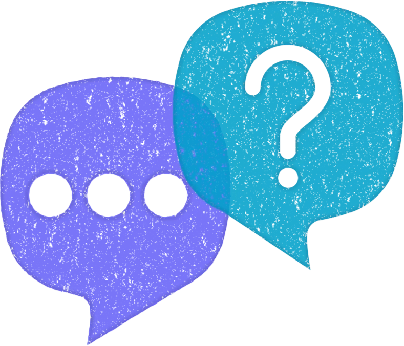 illustration of two speech bubbles