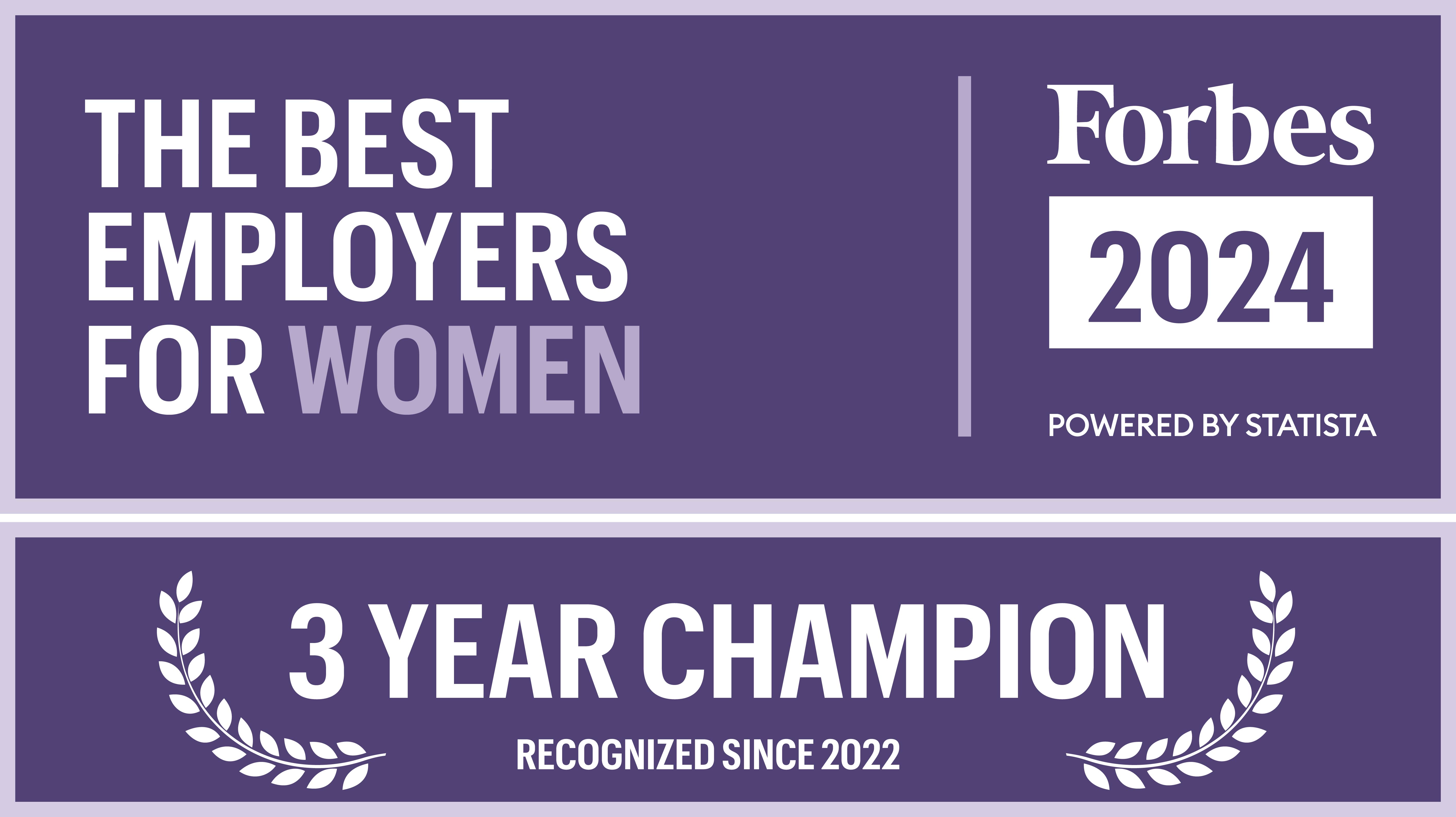 Forbes employers for women 2024 Logo