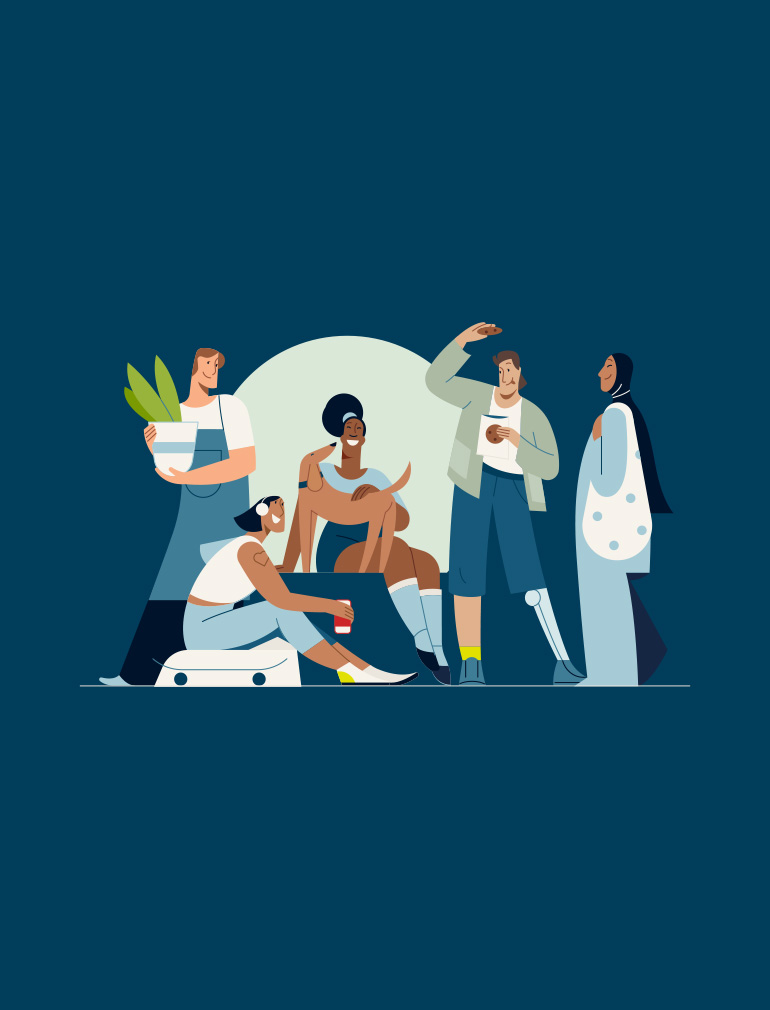 Illustration of associates