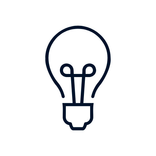 Icon of a lightbulb