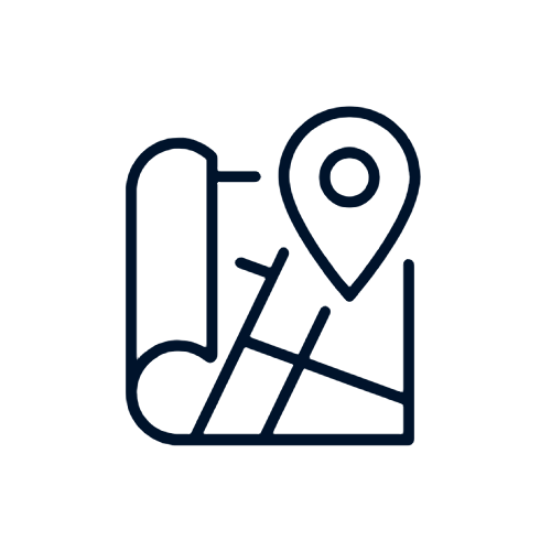 Icon of a location pin on a map