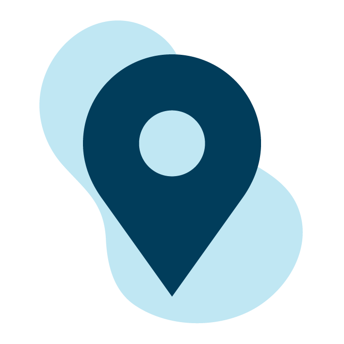 blue location pin