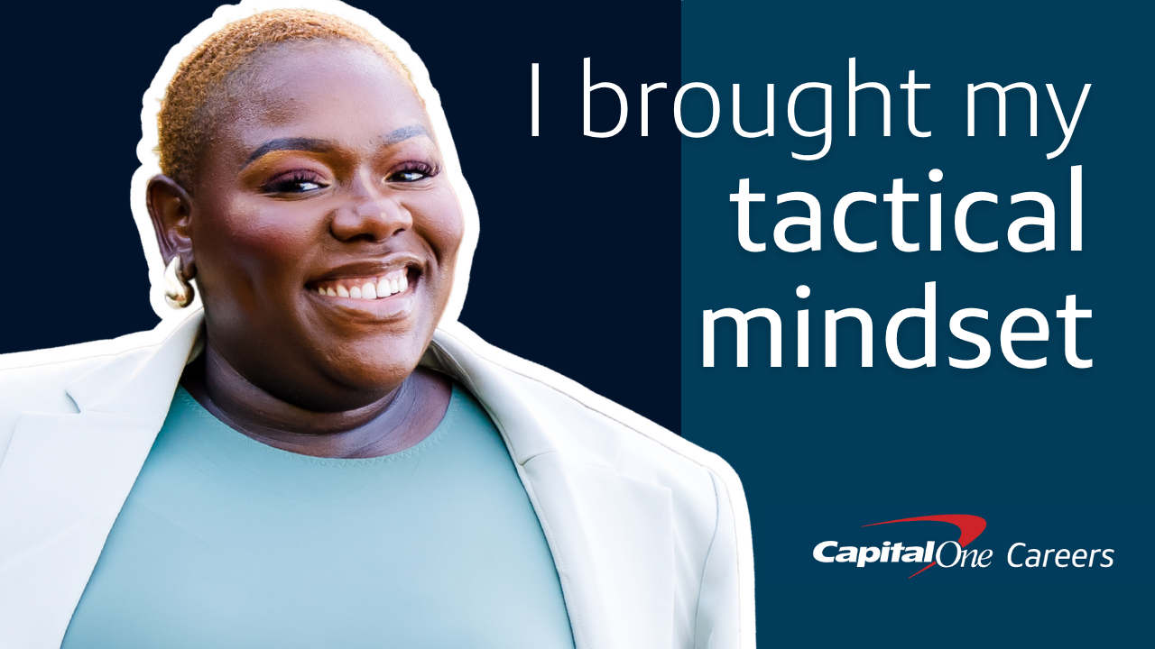 Video Title: From active duty military to leading a small & mighty team at Capital One | ASSOCIATES ELEVATED