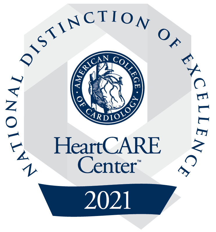 National Distinction of Excellence HeartCARE Center 2021
