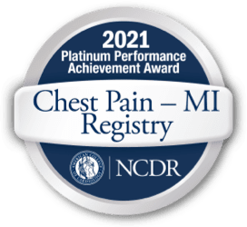 2022 Platinum Performance Achievement Award Chest PainMI Registry