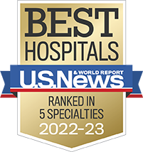 U.S. News & World Report's Best Hospitals - Ranked in 5 specialties, 2022-2023