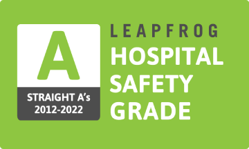 Leapfrog Hospital Safety Grade: A, Spring 2022