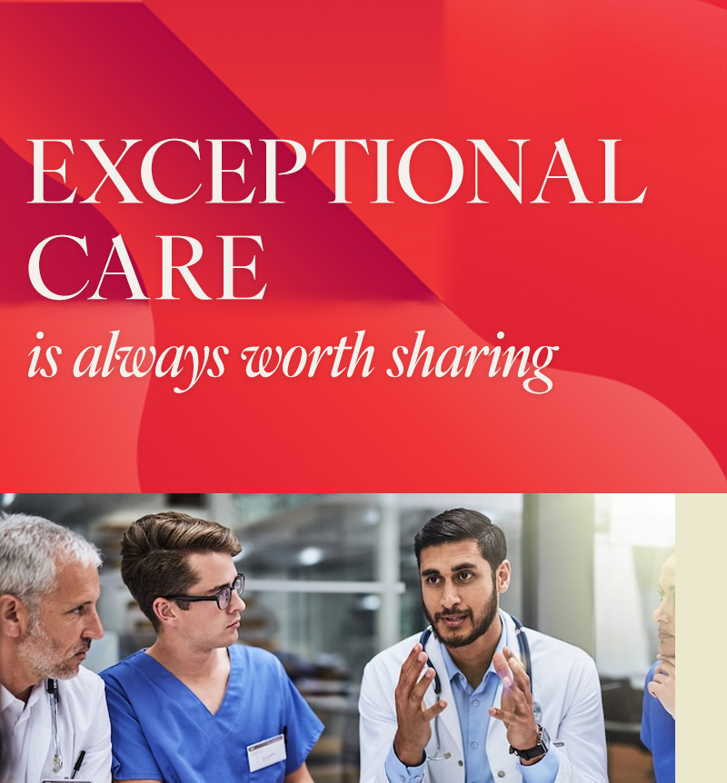 Healthcare group meeting with the network