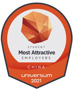 awards: Studen Most Attractive Employers China Universum 2021