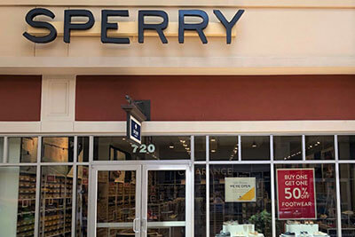 Sperry store front