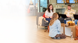 teamwork with a group of people on laptops