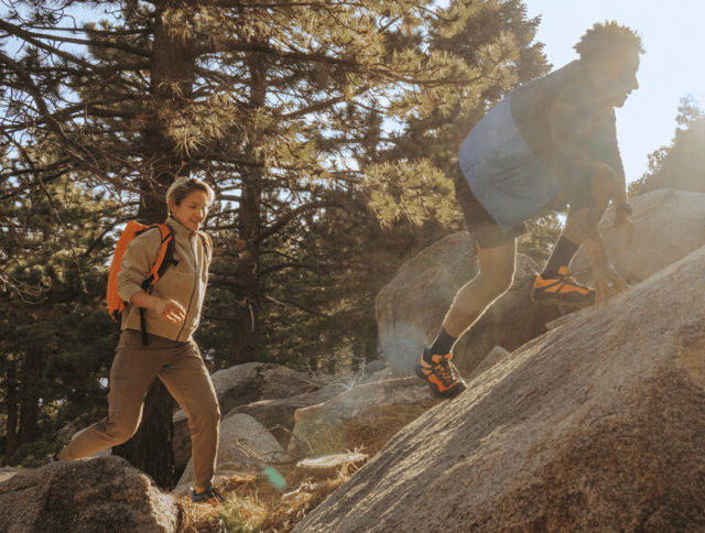 climbing the mountain