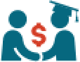 Icon of a graduating student