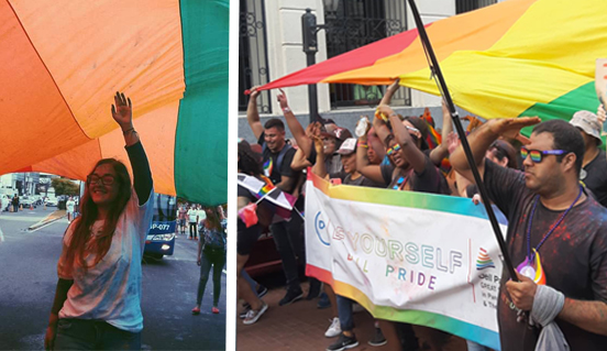 la Marcha anual del Orgullo LGBTI