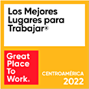 Los mejores lugares para trabajar. Great place to work. Centroamerica 2022