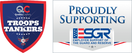 Troops to Tankers logo and Proudly Supporting  - Employer Support of the Guard and Reserve Logo