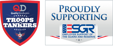 Troops to Tankers logo and Proudly Supporting - Employer Support of the Guard and Reserve Logo