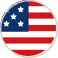 circular US flog icon