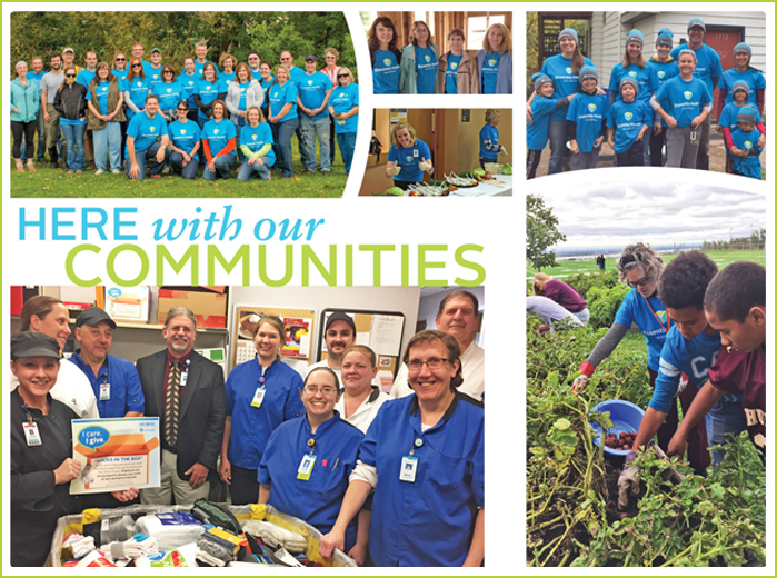 Here with our communities