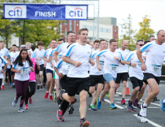 Citi employees at a 5k run