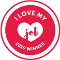 I love my job winner logo