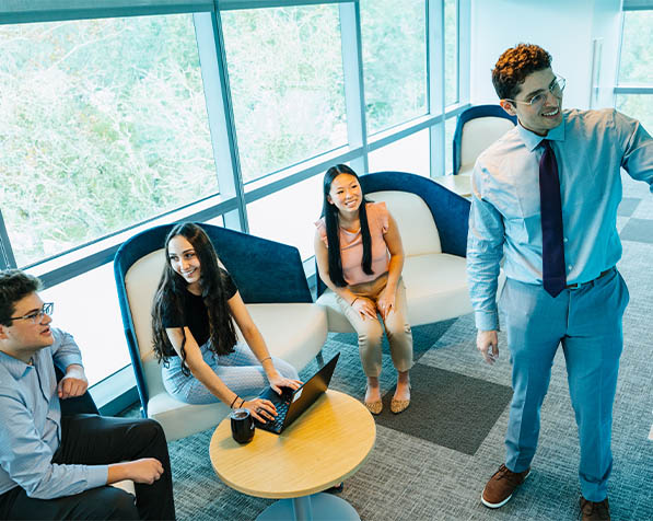 People sitting in a meeting