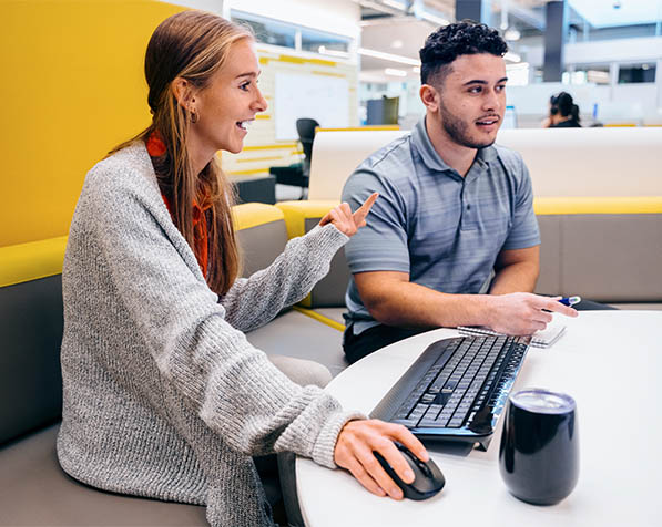 People sitting in a meeting