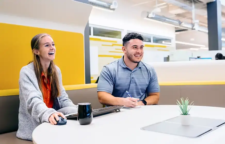 Two internship program participants