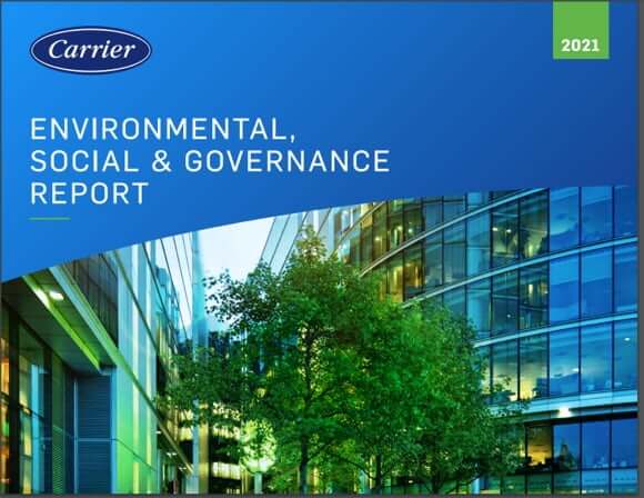 Carrier's Environmental, Social & Governance Report PDF Cover Image