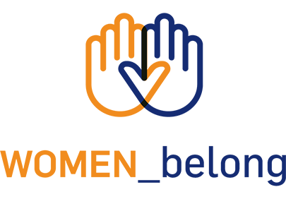 Women Empowerment logo w/ Joining hands