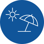 Umbrella Sun Icon