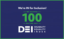 2021 Disability Equality Index Badge