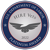 The DOJ’s highest level veterans’ employment award