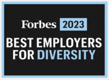Forbes 2023 Best Employers for Diversity badge