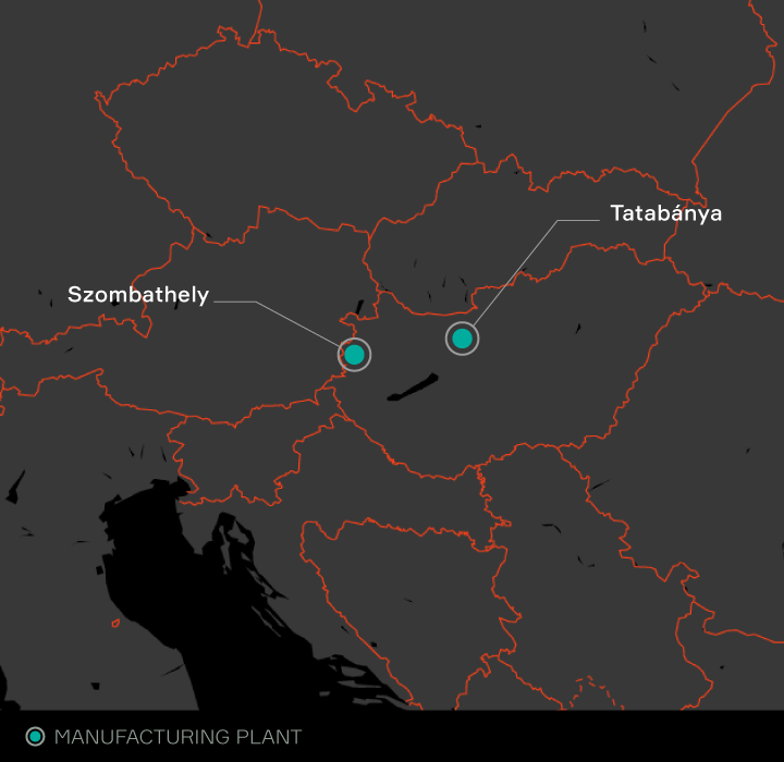 Aptiv locations listed in Hungary