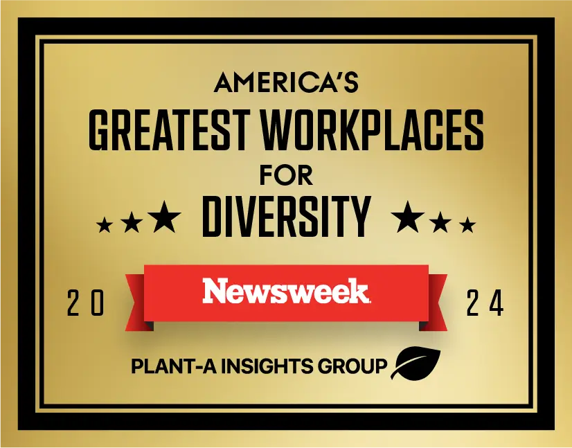 America’s Greatest Workplaces for Diversity award from Newsweek, awarded in 2024