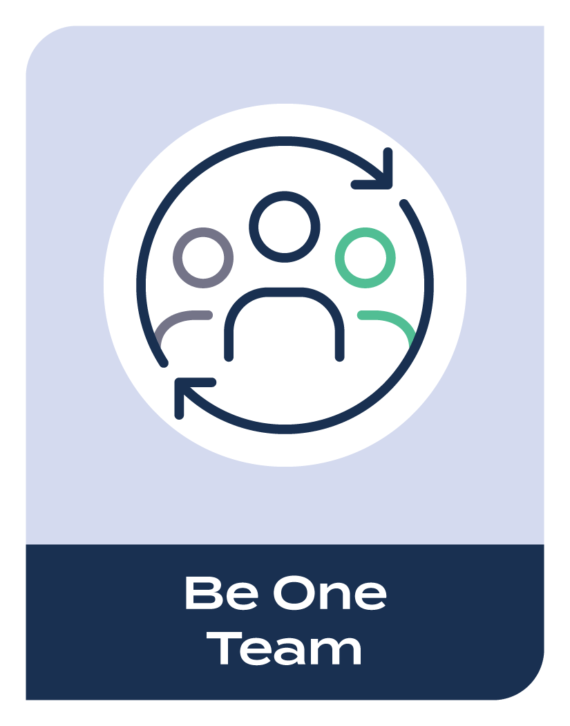 SF Core Value - Be One Team Graphic