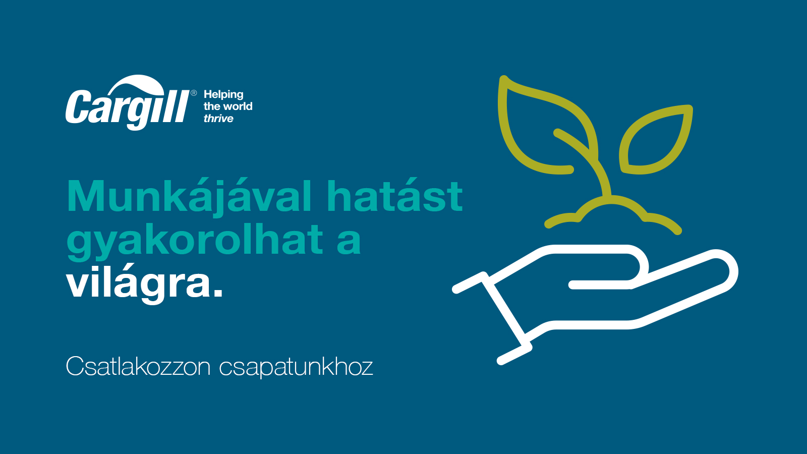 Keressen álláslehetőségeink között itt Cargill